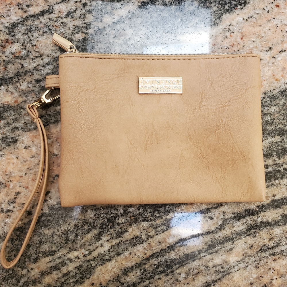 Eminence Vegan Leather Wristlet/Makeup Bag - Picture 2 of 5